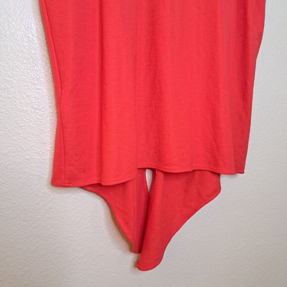 Massimo Dutti Women Collared Sleeveless Top Red Button Up Size S Front Knot - Picture 9 of 10